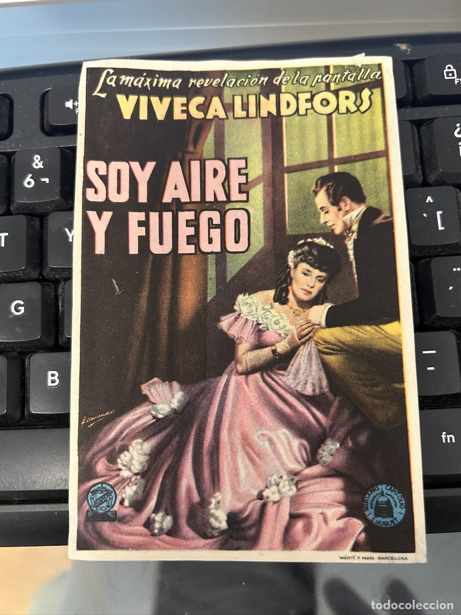 Cine: &ordm;1524 SOY AIRE Y FUEGO SIN PUBLICIDAD BUEN ESTADO