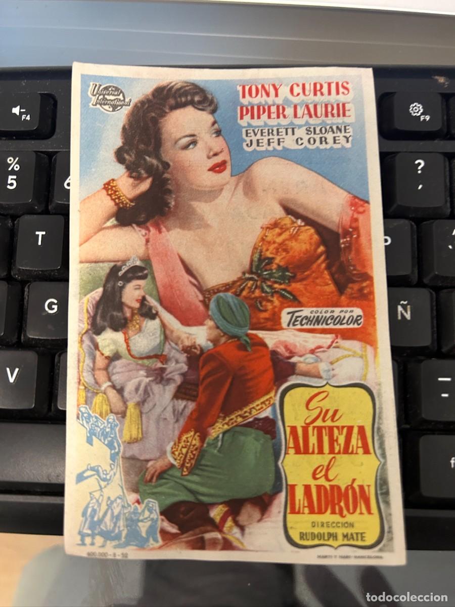 Cine: &ordm;1527 SU ALTEZA EL LADRON CINE ARENAS LICEO Y OTROS BARCELONA CON PUBLICIDAD BUEN ESTADO