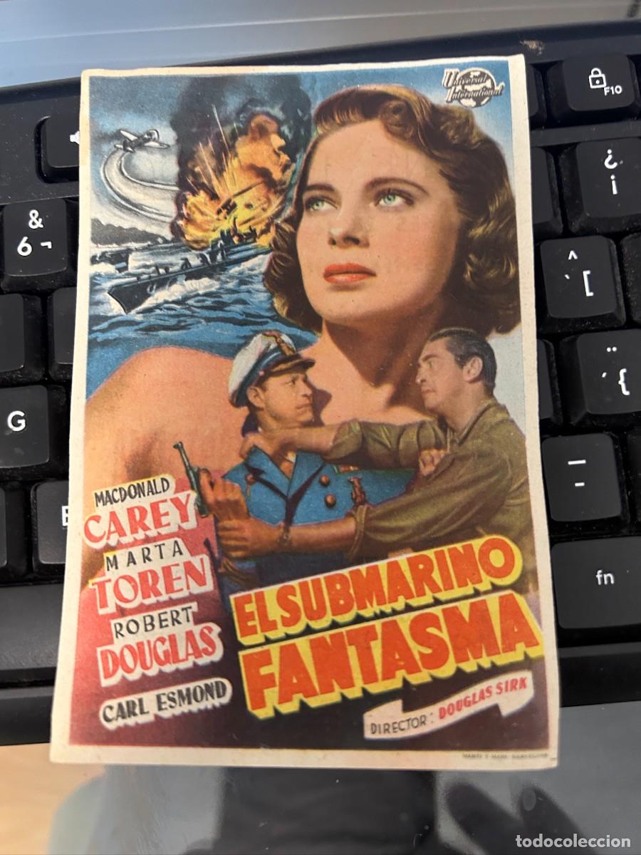Cine: &ordm;1529 EL SUBMARINO FANTASMA CINE DORADO ZARAGOZA CON PUBLICIDAD BUEN ESTADO