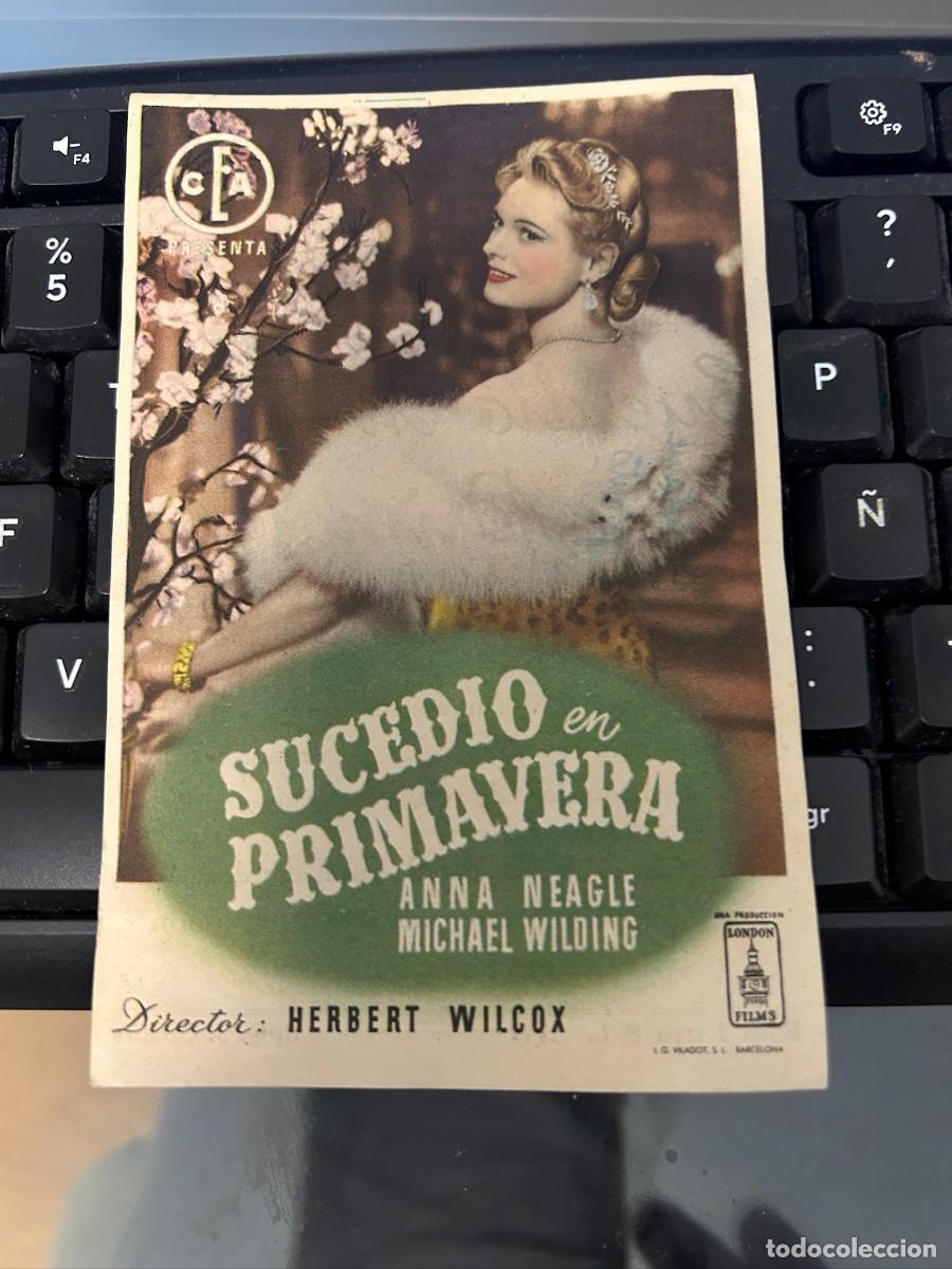 Cine: &ordm;1533 SUCEDIO EN PRIMAVERA VINEMA ALHAMBRA ZARAGOZA CON PUBLICIDAD BUEN ESTADO