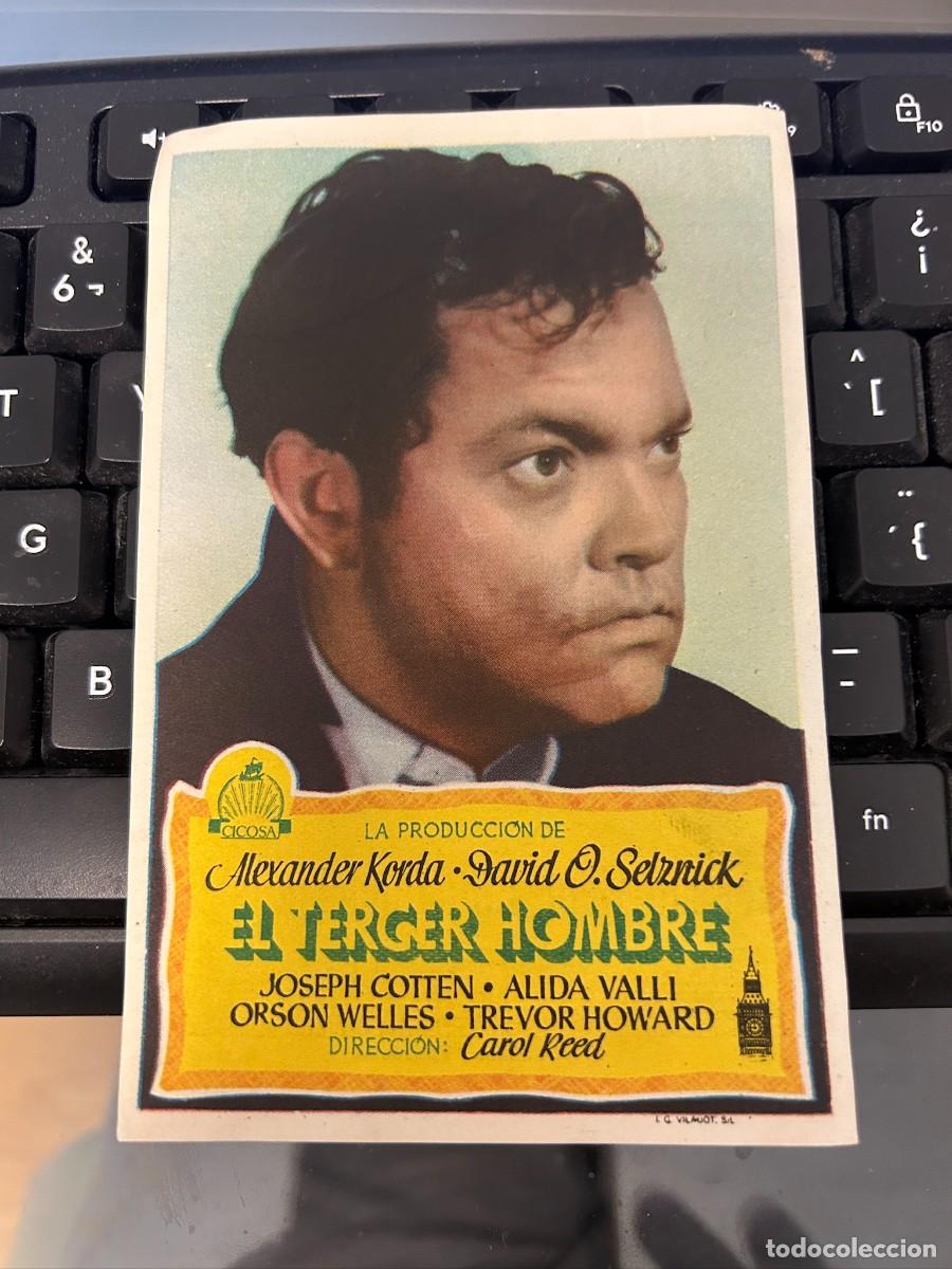 Cine: &ordm;1552 EL TERCER HOMBRE GRAN TEATRO CALDERON VALLADOLID CON PUBLICIDAD BUEN ESTADO