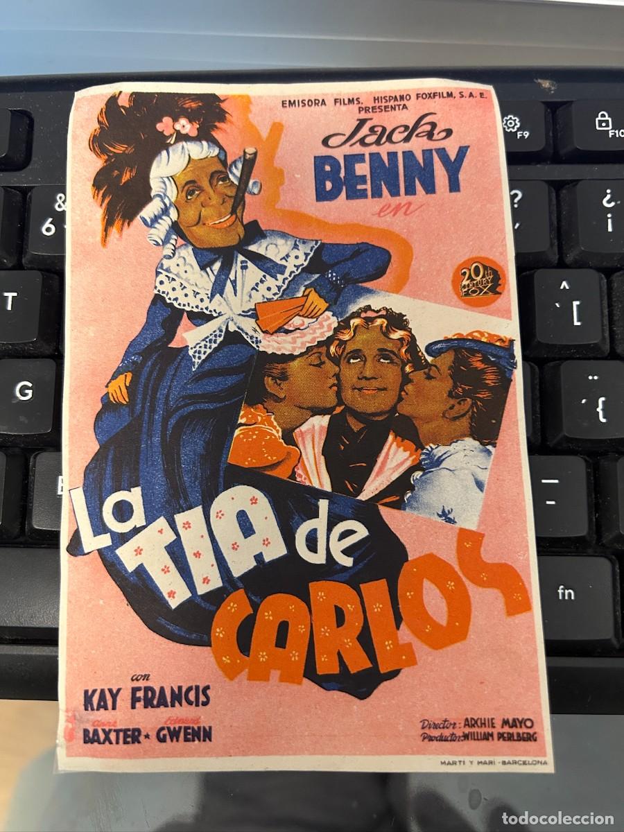 Cine: &ordm;1557 LA TIA DE CARLOS SIN PUBLICIDAD BUEN ESTADO
