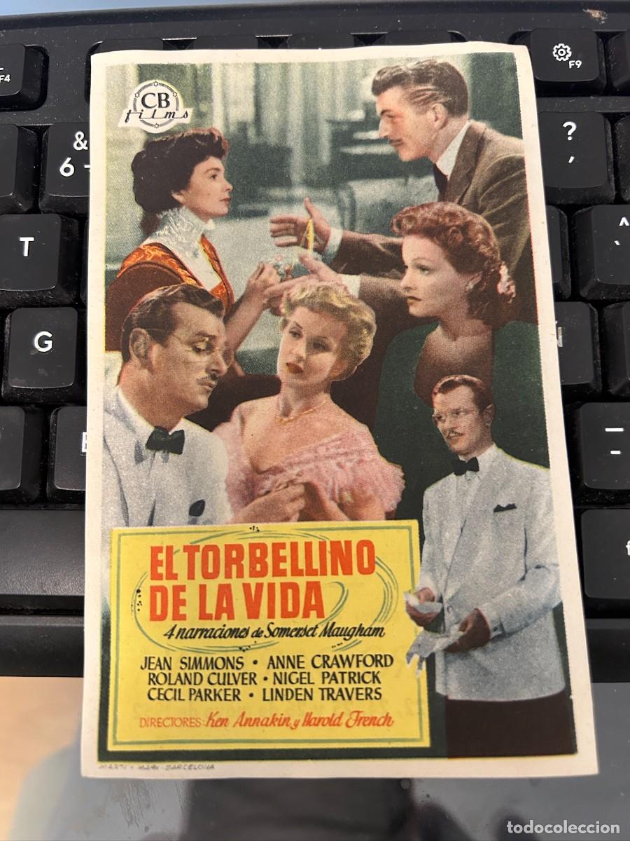 Cine: &ordm;1561 EL TORBELLINO DE LA VIDA TEATRO BARTRINA REUS CON PUBLICIDAD BUEN ESTADO
