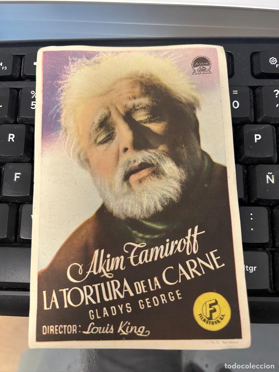 Cine: &ordm;1563 LA TORTURA DE LA CARNE CINE AMPOSTINO AMPOSTA TARRAGONA CON PUBLICIDAD BUEN ESTADO