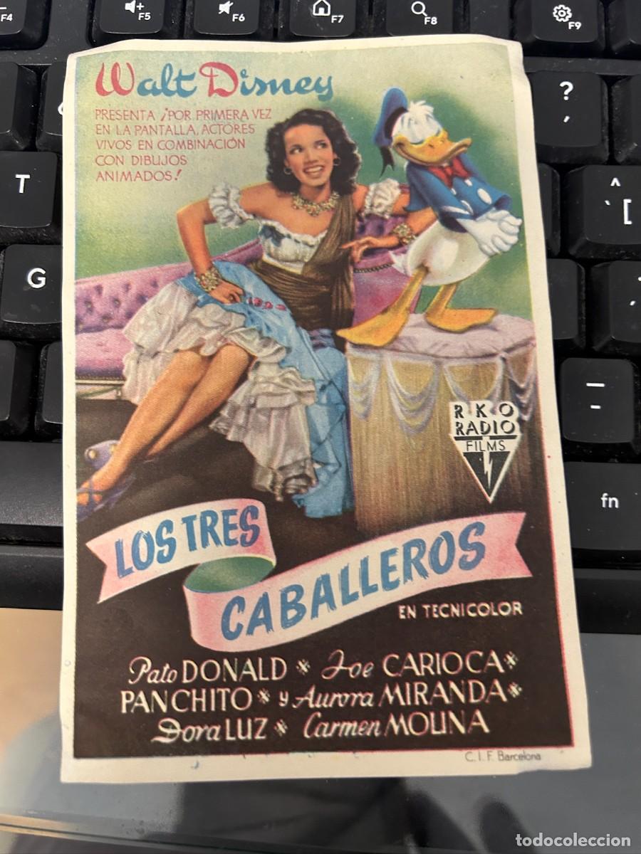 Cine: &ordm;1570 LOS TRES CABALLEROS SIN PUBLICIDAD BUN ESTADO