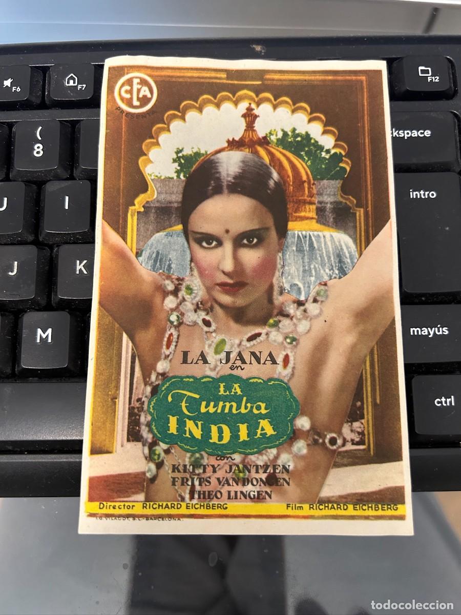 Cine: &ordm;1580 LA TUMBA INDIA SELLO DE BARCELONA BUEN ESTADO