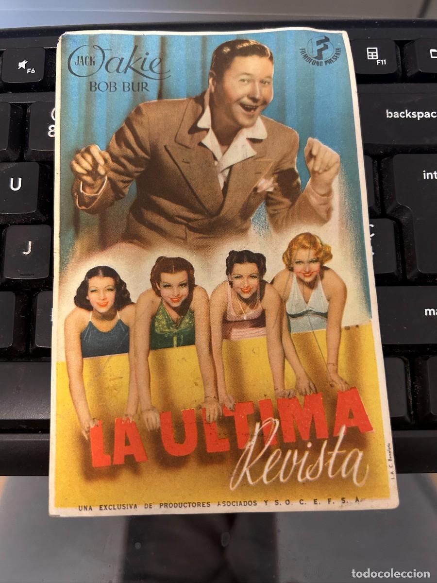 Cine: &ordm;1585 LA ULTIMA REVISTA GRAN TEATRO NACIONAL VALENCIA CON PUBLICIDAD BUEN ESTADO