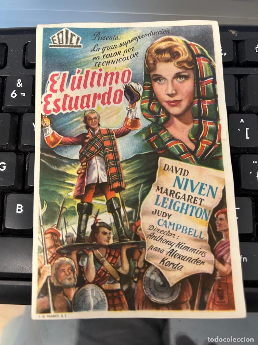 Cine: &ordm;1586 EL ULTIMO ESTUARDO CINE MONTERROSA CON PUBLICIDAD BUEN ESTADO