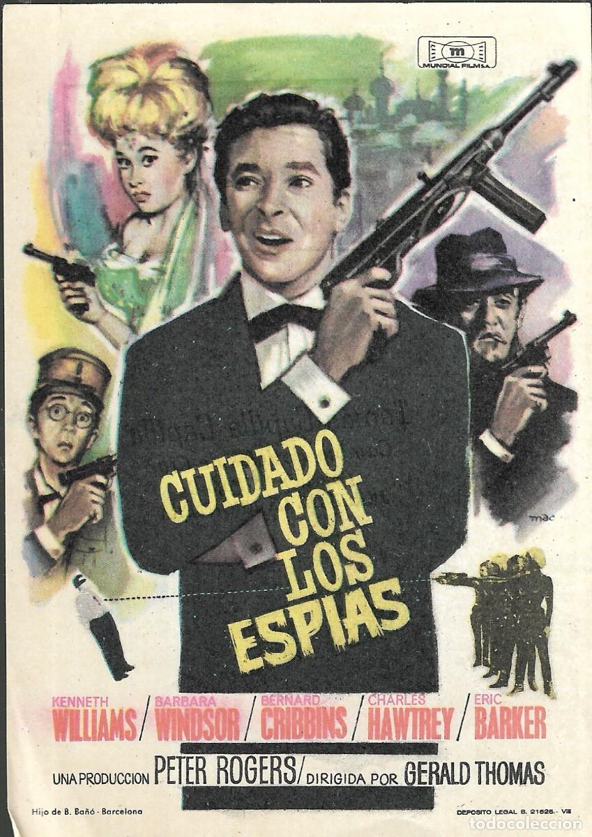 Cine: PROGRAMA DE CINE - CUIDADO CON LOS ESP&Iacute;AS - KENNETH WILLIAMS - 1964 - MAC - SIN PUBLICIDAD. - Foto 1