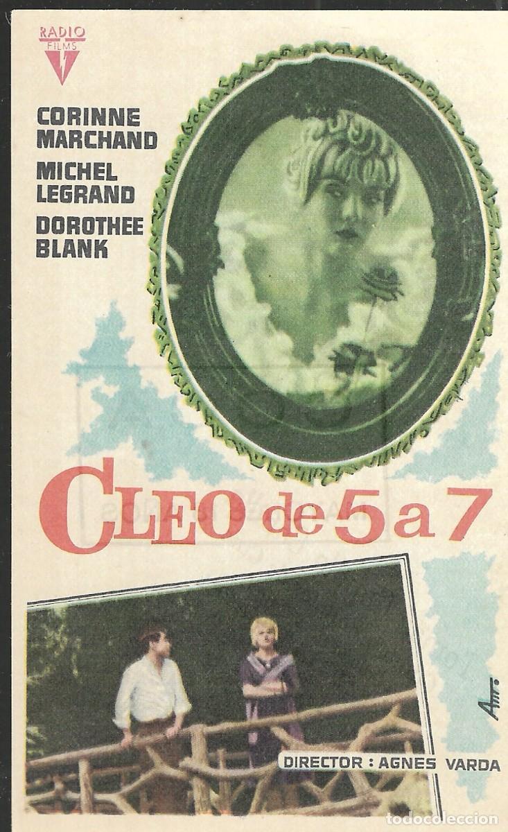 Cine: PROGRAMA DE CINE - CLEO DE 5 A 7 - CORINNE MARCHAND, MICHEL LEGRAND - 1962 - AM - SIN PUBLICIDAD.