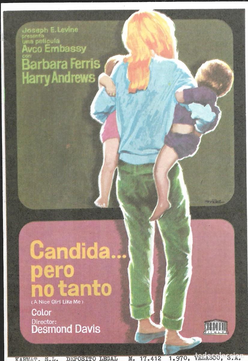 Cine: PROGRAMA DE CINE - C&Aacute;NDIDA ... PERO NO TANTO - BARBARA FERRIS - 1969 - MAC - SIN PUBLICIDAD.