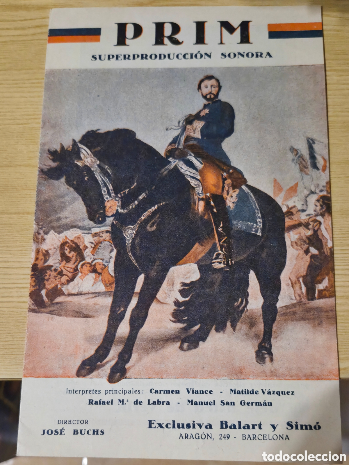 Cine: Antiguo libreto programa de cine mudo Prim A&ntilde;os 20 Cine Capitol