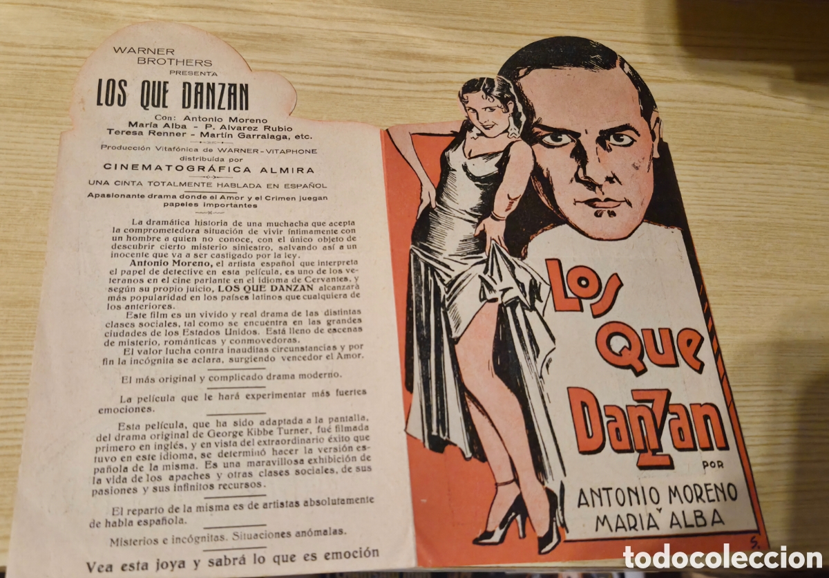 Cine: Antiguo programa de cine mudo Los que danzan A&ntilde;os 20 - Foto 2