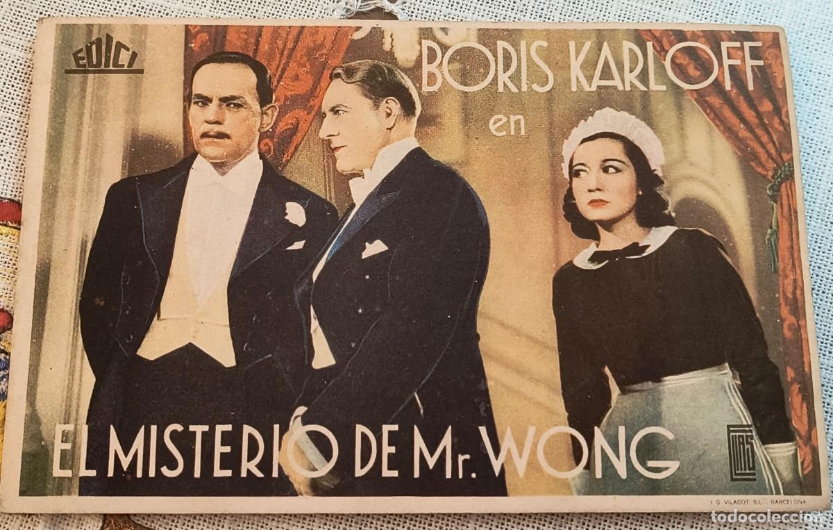 Cine: CINE FOLLETO DE MANO | EL MISTERIO DE MR. WONG - BORIS KARLOFF