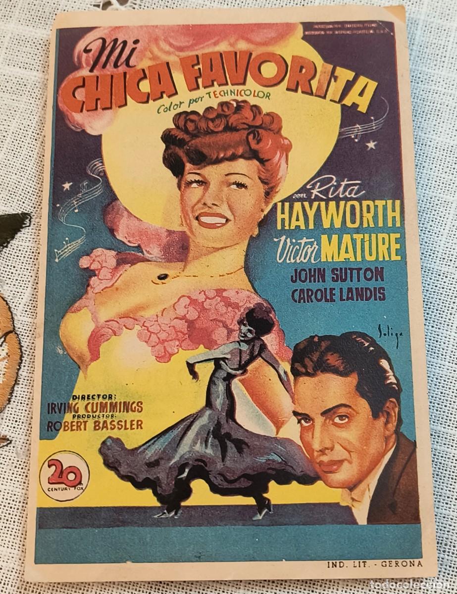 Cine: CINE FOLLETO DE MANO | MI CHICO FAVORITA - RITA HAYWORTH / CINE COLONIA ROSAL