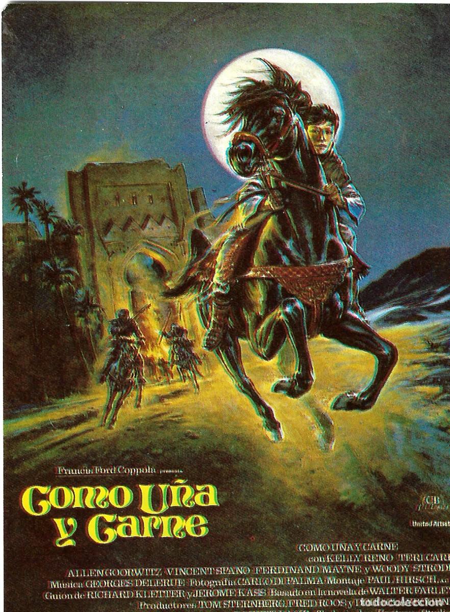 Cine: PROGRAMA DE CINE - COMO U&Ntilde;A Y CARNE - KELLY RENO, VINCENT SPANO - 1983 - SIN PUBLICIDAD.