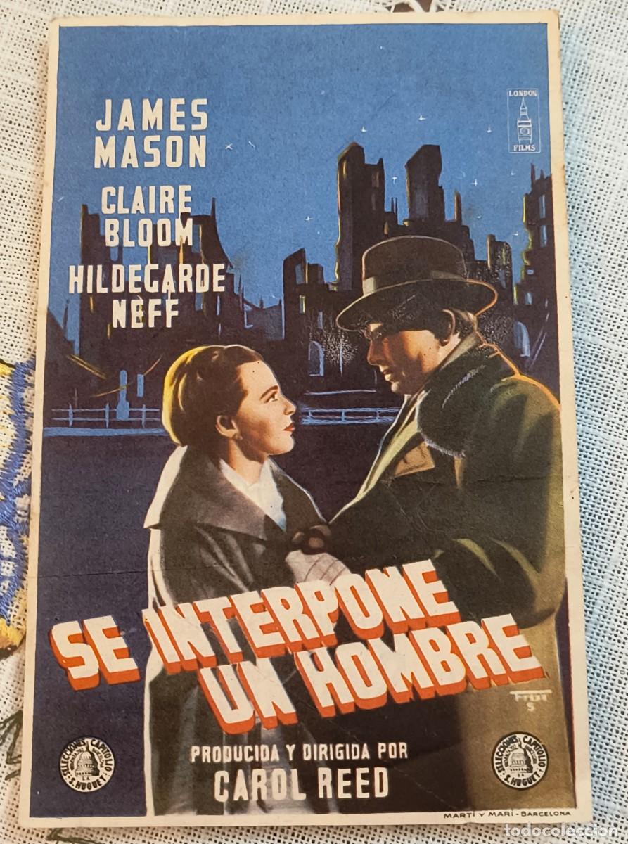 Cine: CINE FOLLETO DE MANO | SE INTERPONE UN HOMBRE - CINE ESLAVA