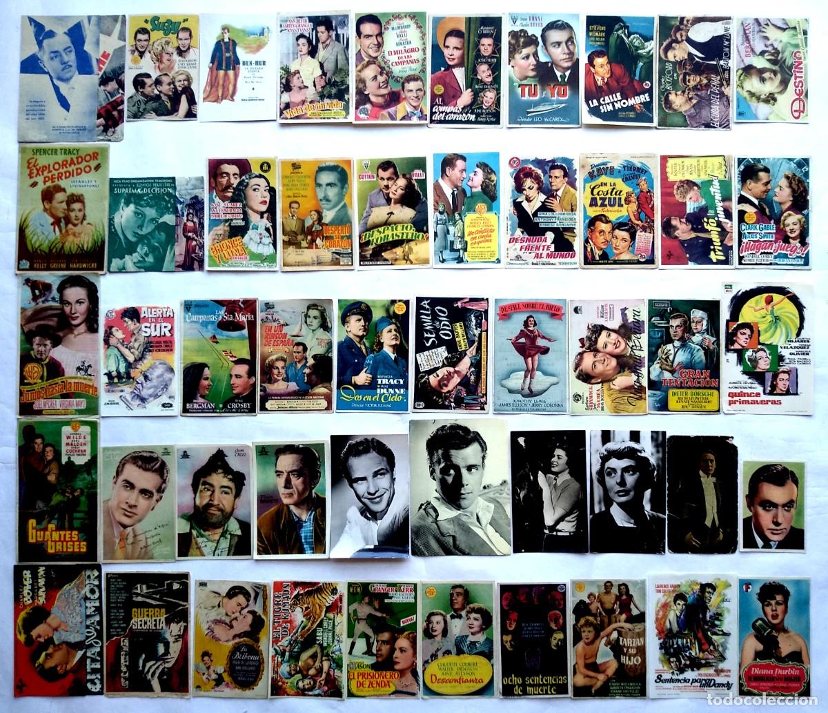Cine: 50 PROGRAMAS VARIADOS, LOTE N&ordm; 290 (20 CON EL DORSO IMPRESO).