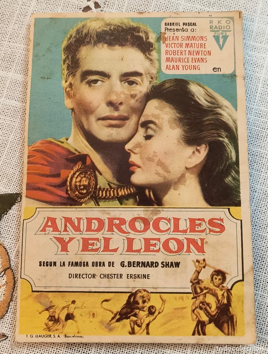 Cine: CINE FOLLETO DE MANO | ANDROCLES Y EL LE&Oacute;N - CINE ESLAVA
