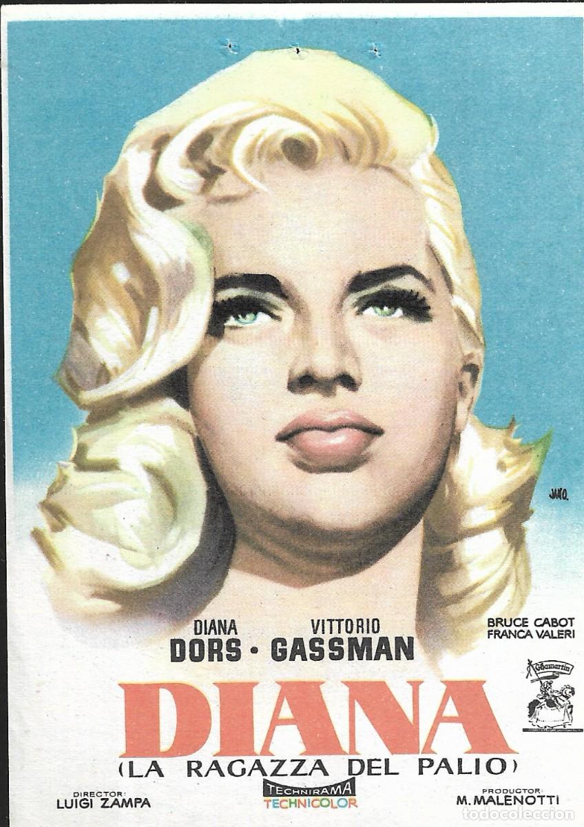 Cine: PROGRAMA DE CINE - DIANA . LA RAGAZZA DEL PALIO - DIANA DORS, VITTORIO GASSMAN - 1957 - SIN PUBLICID