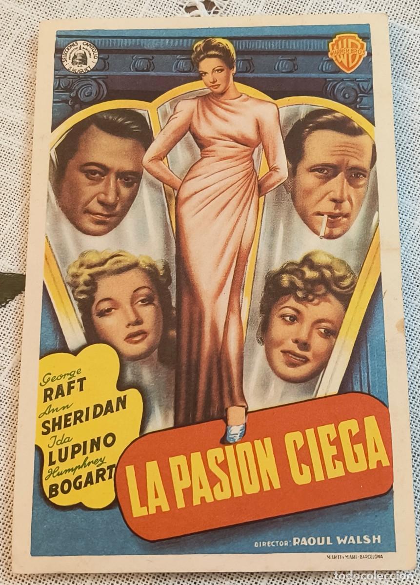 Cine: CINE FOLLETO DE MANO | LA PASI&Oacute;N CIEGA - HUMPHREY BOGART