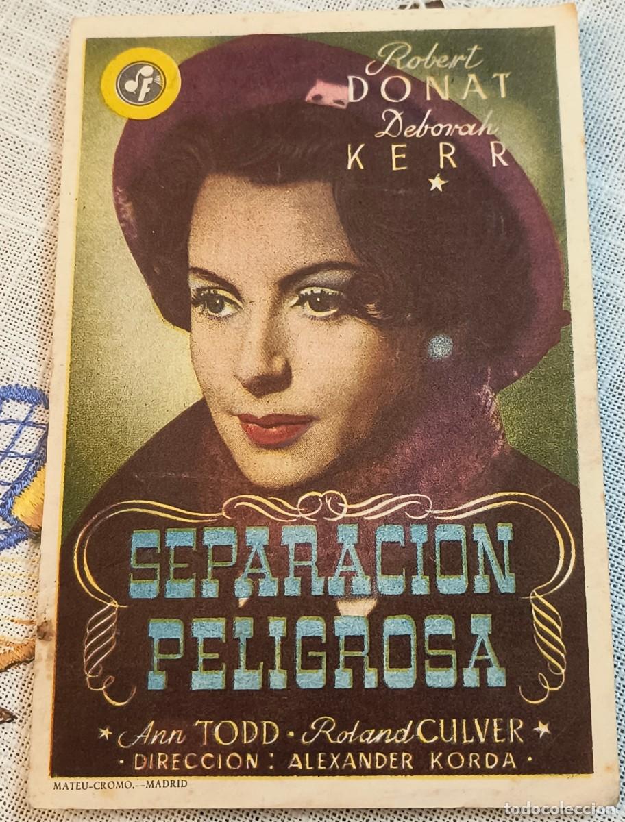 Cine: CINE FOLLETO DE MANO | SEPARACI&Oacute;N PELIGROSA - CINE ESLAVA