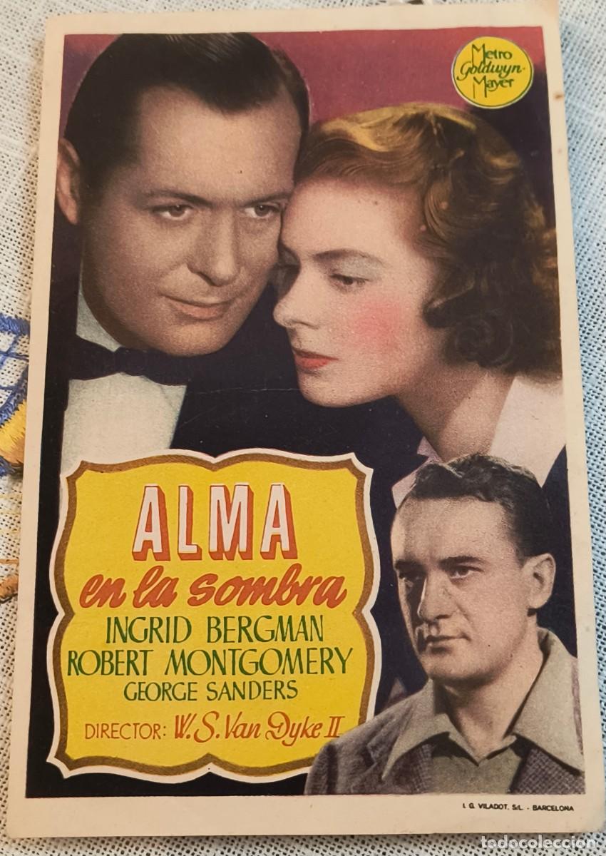 Cine: CINE FOLLETO DE MANO | ALMA EN LA SOMBRA - INGRID BERGMAN