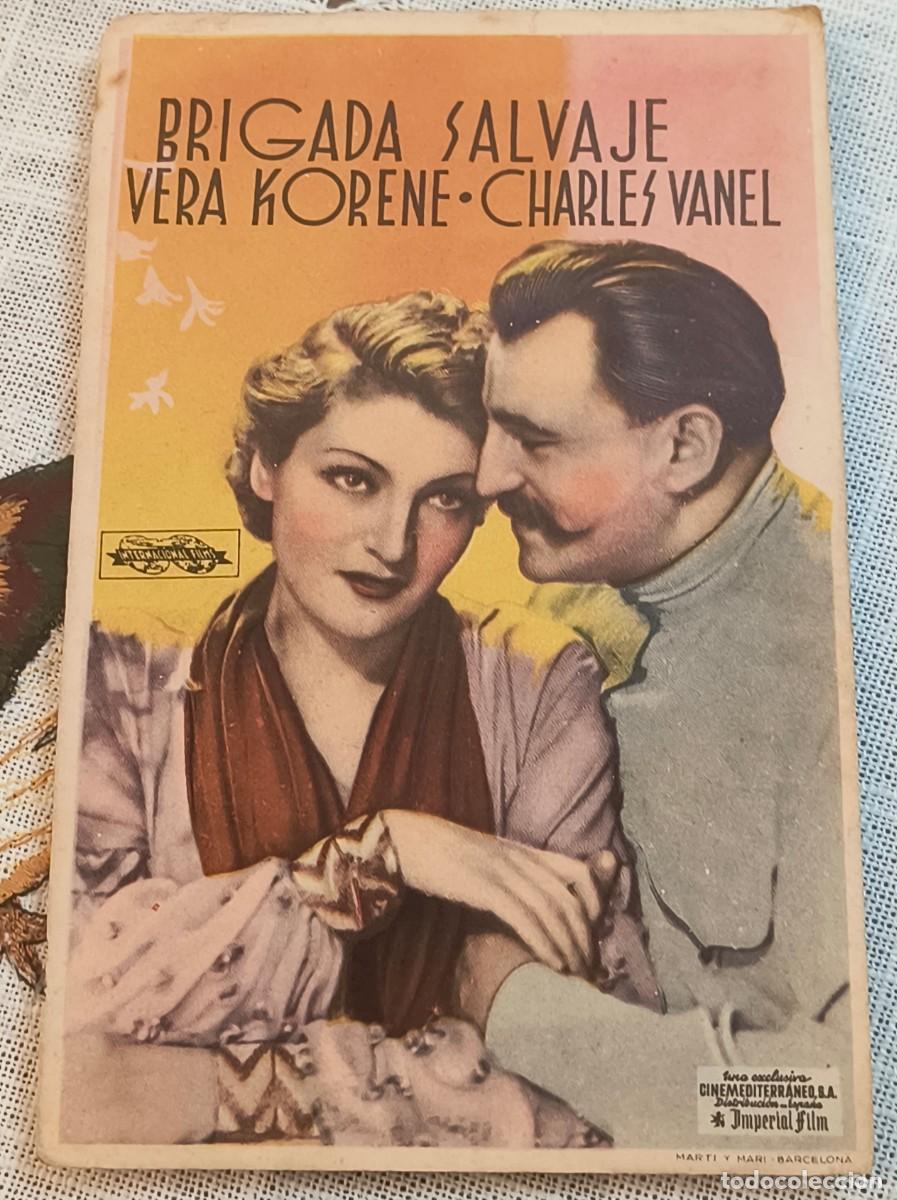 Cine: CINE FOLLETO DE MANO | BRIGADA SALVAJE - VERA KORENE CHARLES VANEL