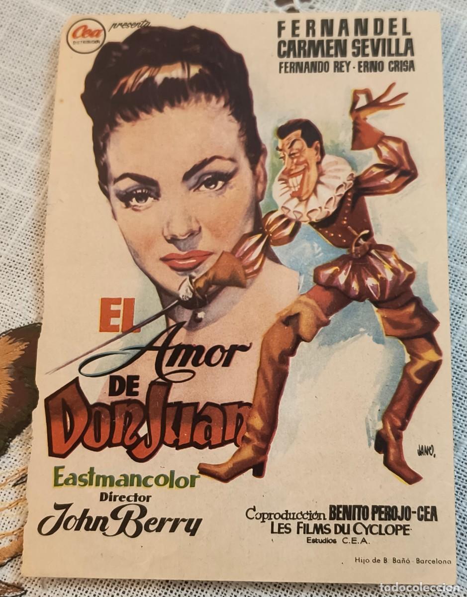 Cine: CINE FOLLETO DE MANO | EL AMOR DE DON JUAN - CARMEN SEVILLA