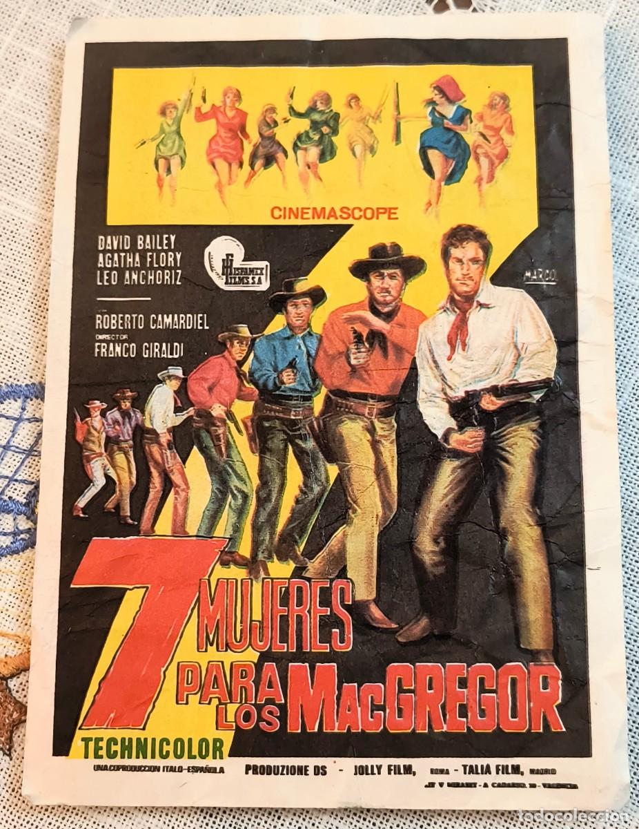 Cine: CINE FOLLETO DE MANO | 7 MUJERES PARA LOS MACGREGOR - DAVID BAILEY