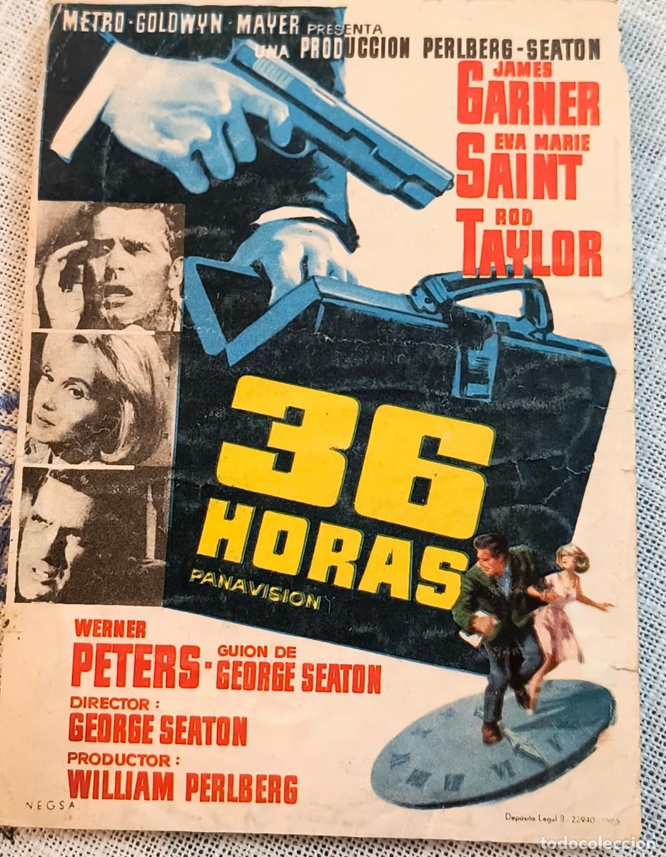Cine: CINE FOLLETO DE MANO | 36 HORAS - JAMES GARNER