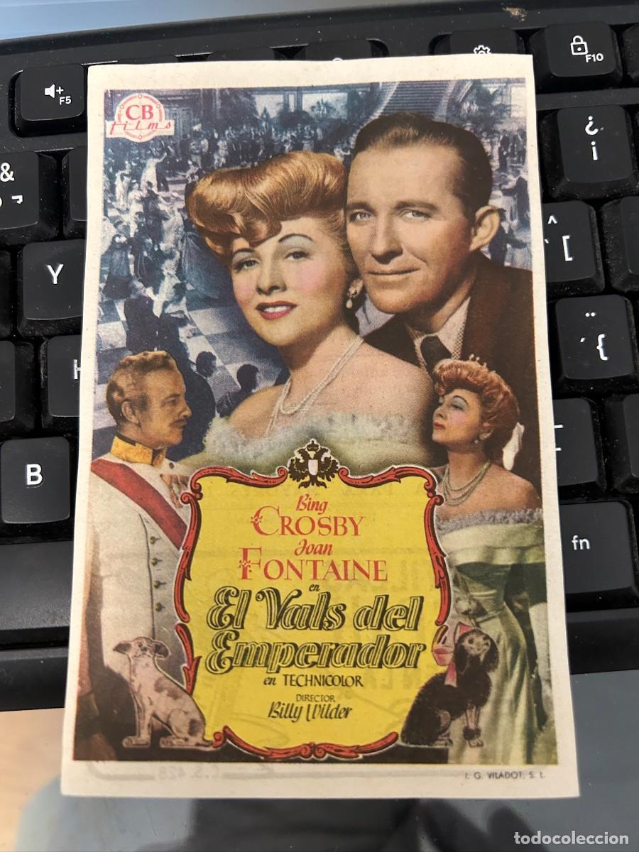 Cine: &ordm;1601 EL VALS DEL EMPERADOR CINEMA GOYA CON PUBLICIDAD BUEN ESTADO