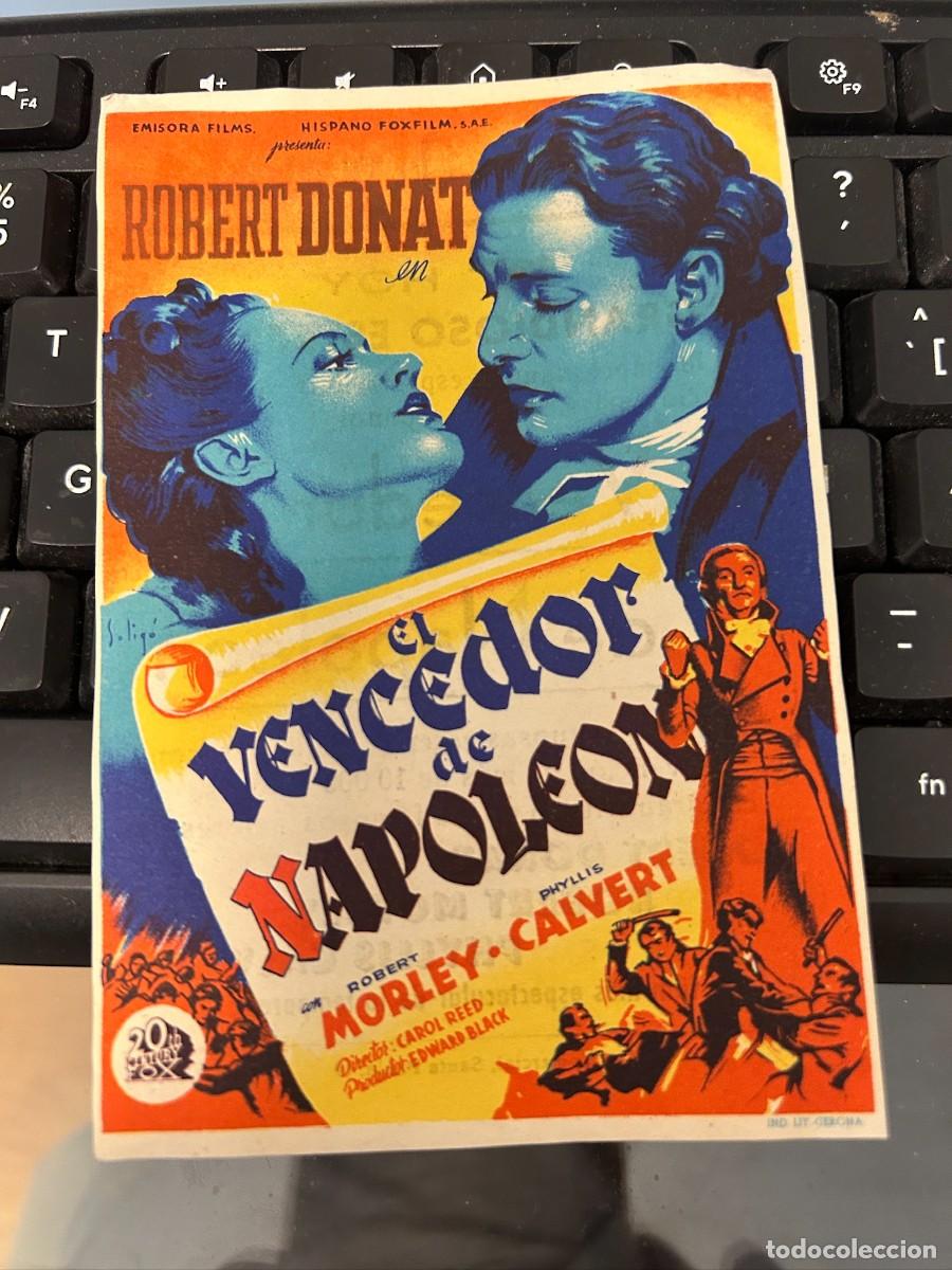 Cine: &ordm;1602 EL VENCEDOR DE NAPOLEON COLISEO OLYMPIA GRANADA CON PUBLICIDAD BUEN ESTADO