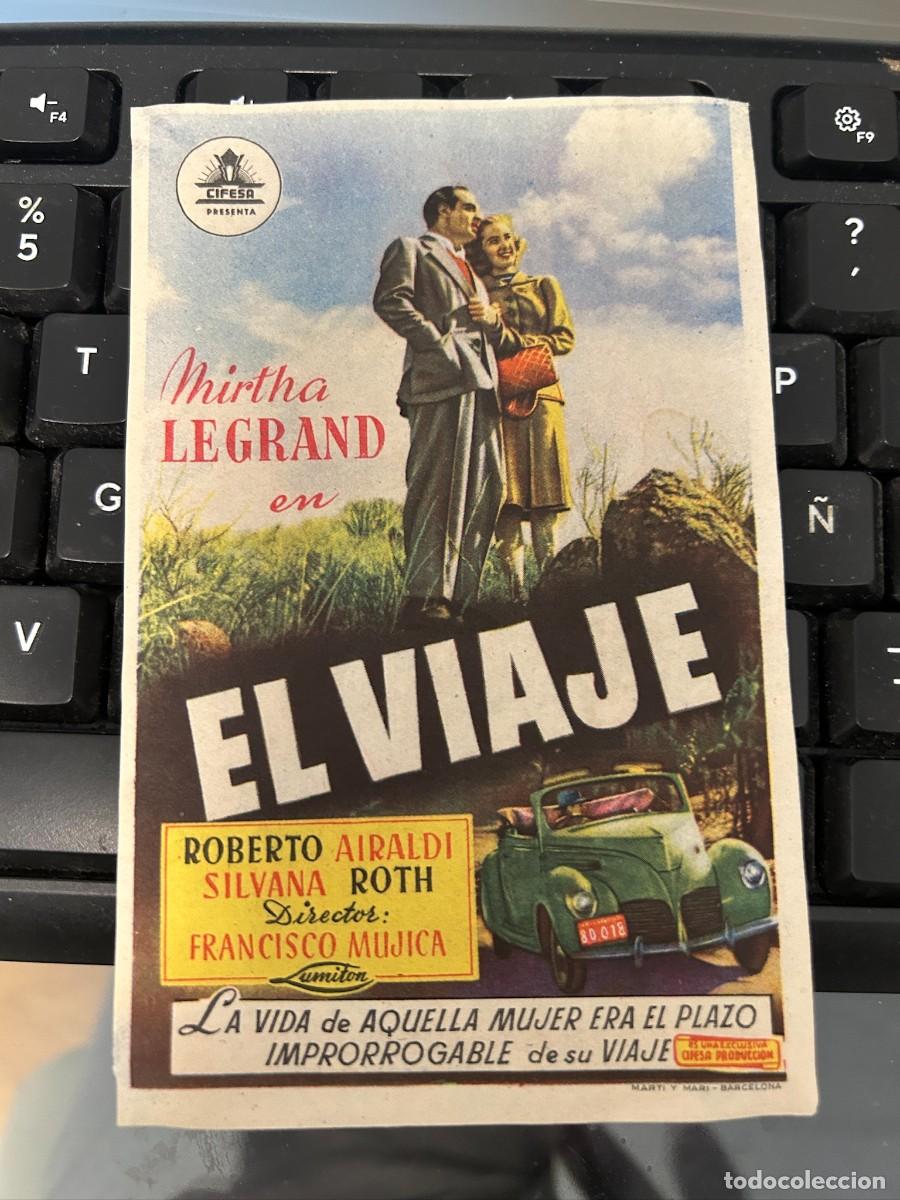 Cine: &ordm;1611 EL VIAJE MIRTHA LEGRAND SIN PUBLICIDAD BUEN ESTADO