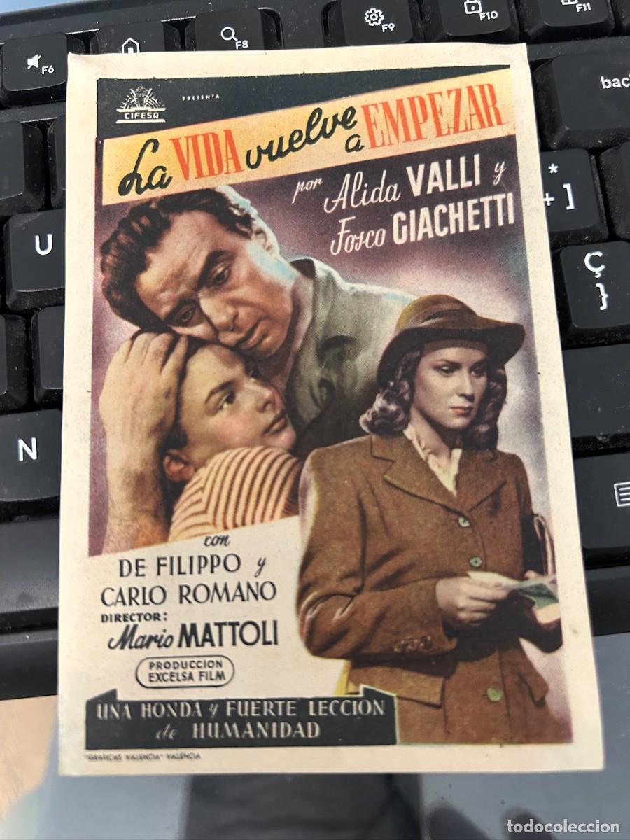Cine: &ordm;1618 LA VIDA VUELVE A EMPEZAR SIN PUBLICIDAD BUEN ESTADO