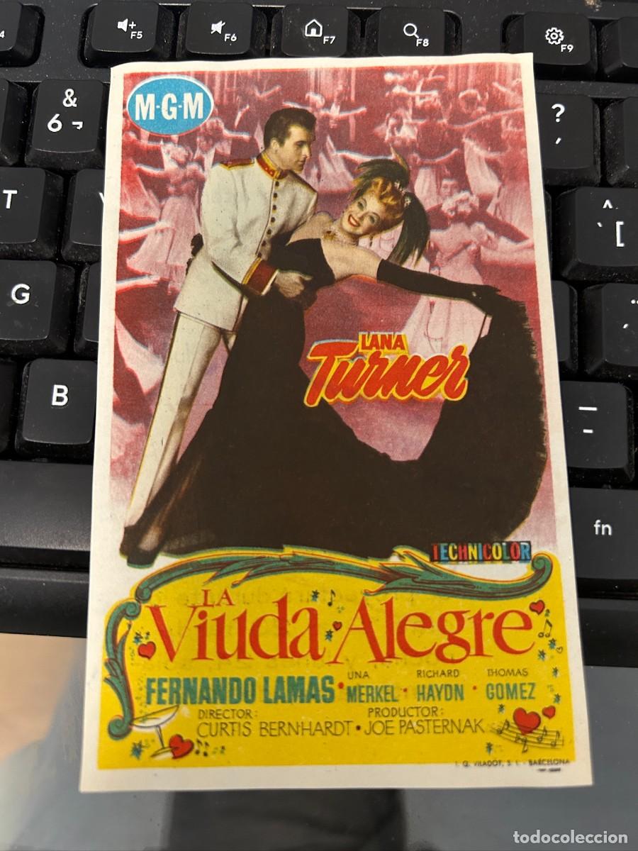Cine: &ordm;1620 LA VIUDA ALEGRE CINE MONTERROSA REUS CON PUBLICIDAD BUEN ESTADO