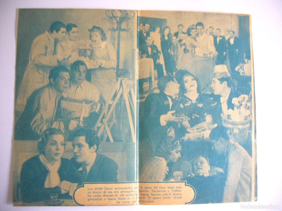 Cine: PROGRAMA de MANO 1937 20.000 DUROS Programa Doble - Foto 2