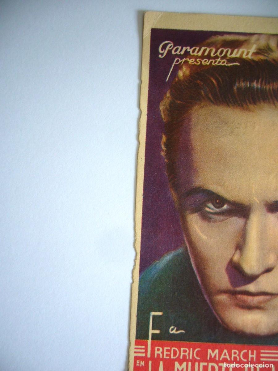 Cine: PROGRAMA de MANO 1934 LA MUERTE DE VACACIONES Programa Doble - Foto 2