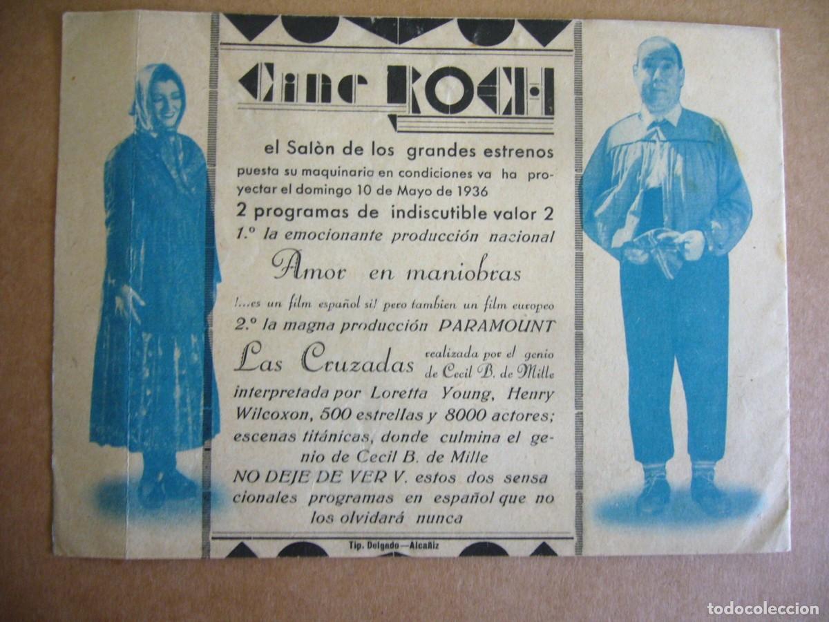 Cine: PROGRAMA de MANO 1936 AMOR EN MANIOBRAS - Foto 4