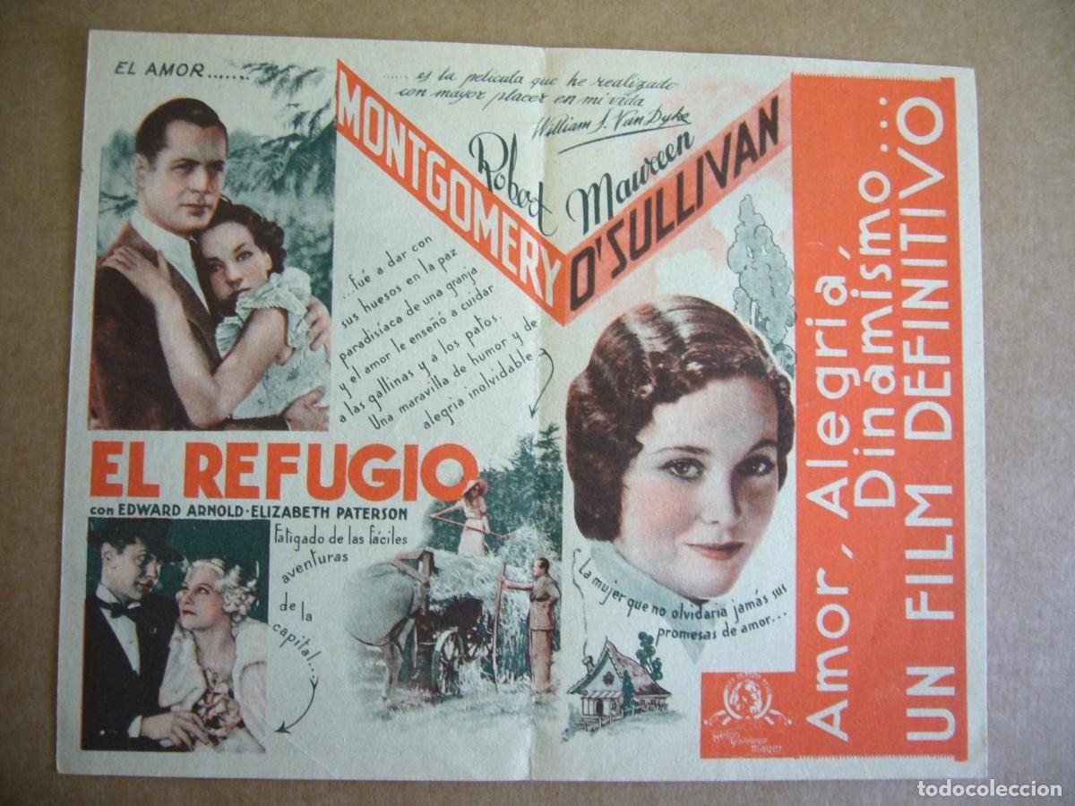 Cine: PROGRAMA de MANO 1935 EL REFUGIO Programa Doble - Foto 2