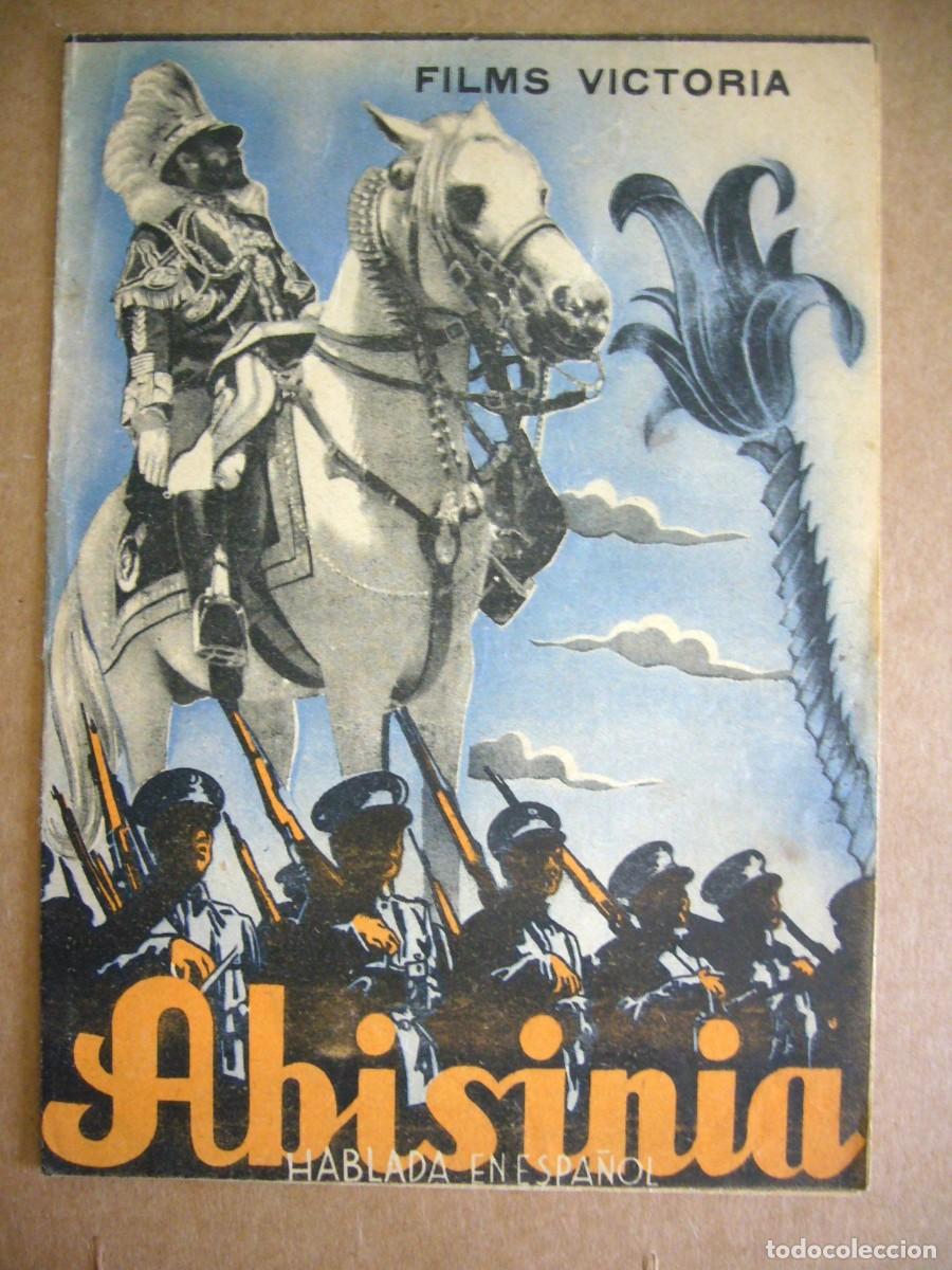 Cine: PROGRAMA de MANO 1936 ABISINIA Programa Doble