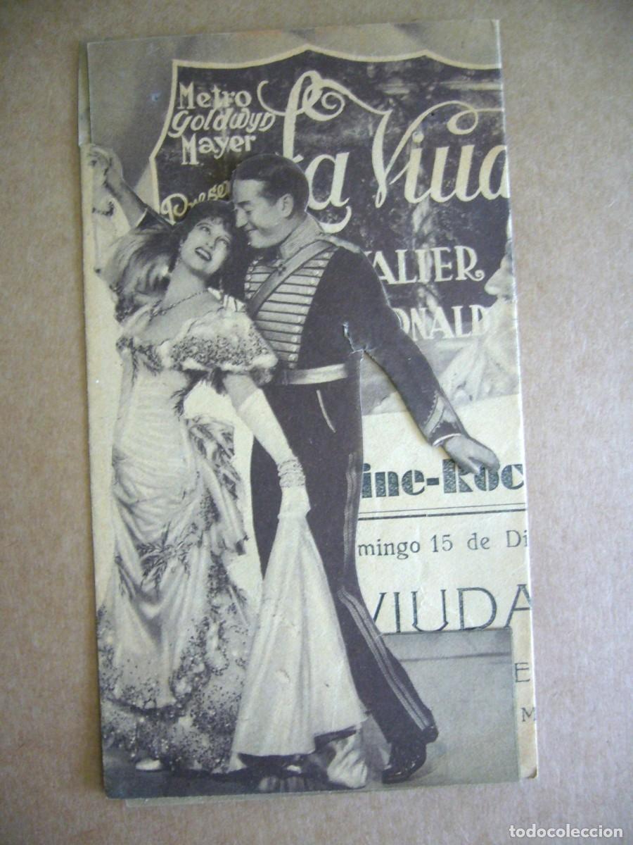 Cine: PROGRAMA de MANO 1935 LA VIUDA ALEGRE
