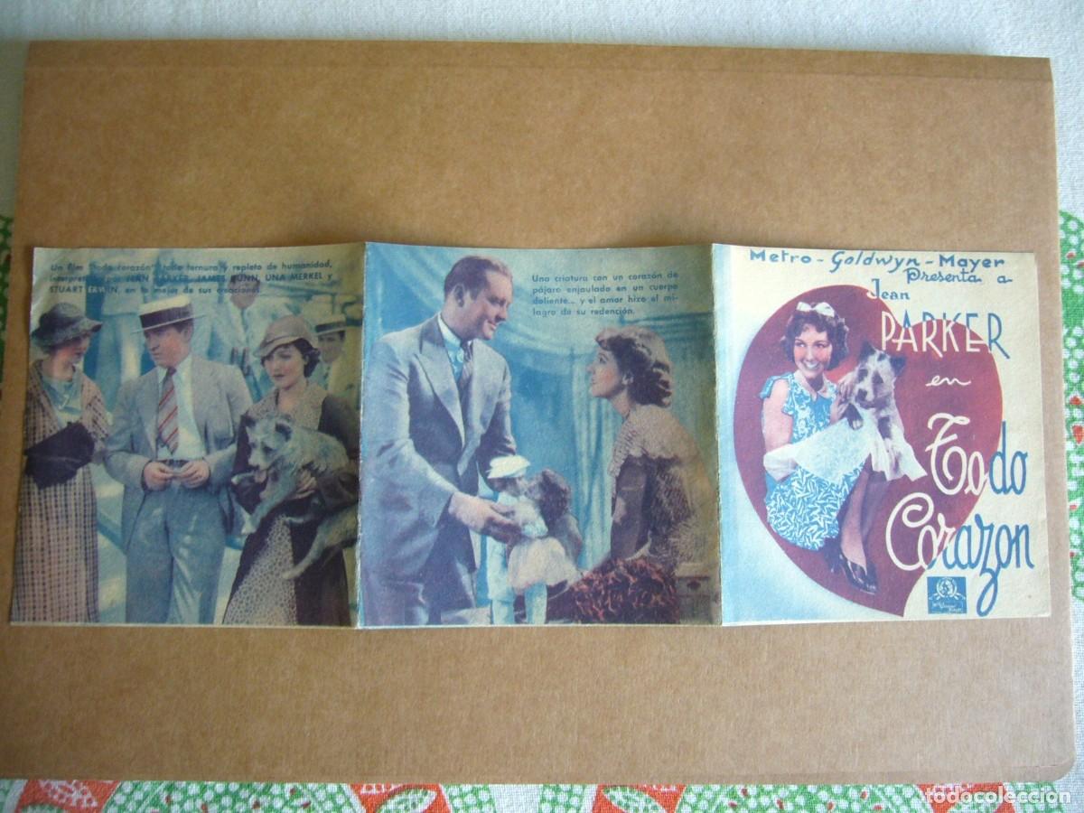 Cine: PROGRAMA de MANO 1934 TODO CORAZ&Oacute;N - Foto 3