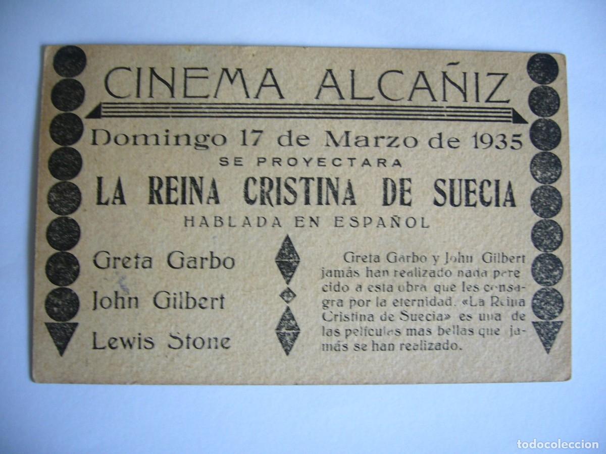 Cine: PROGRAMA de MANO 1935 LA REINA CRISTINA DE SUECIA - Foto 2