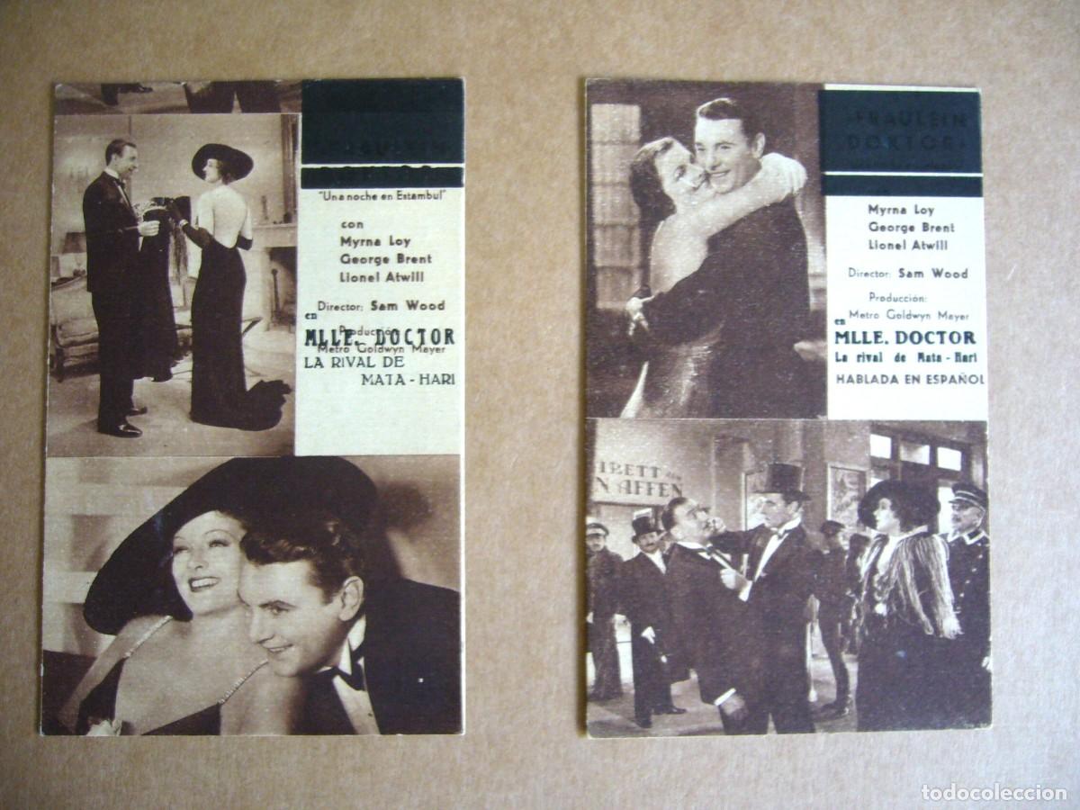 Cine: PROGRAMA de MANO 1935 MADEMOISELLE DOCTOR Programa Doble - Foto 1