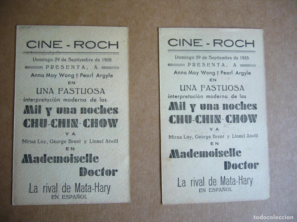 Cine: PROGRAMA de MANO 1935 MADEMOISELLE DOCTOR Programa Doble - Foto 2