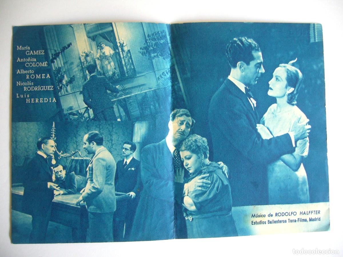 Cine: PROGRAMA de MANO 1936 LA SE&Ntilde;ORITA DE TR&Eacute;VELEZ Programa Doble - Foto 2