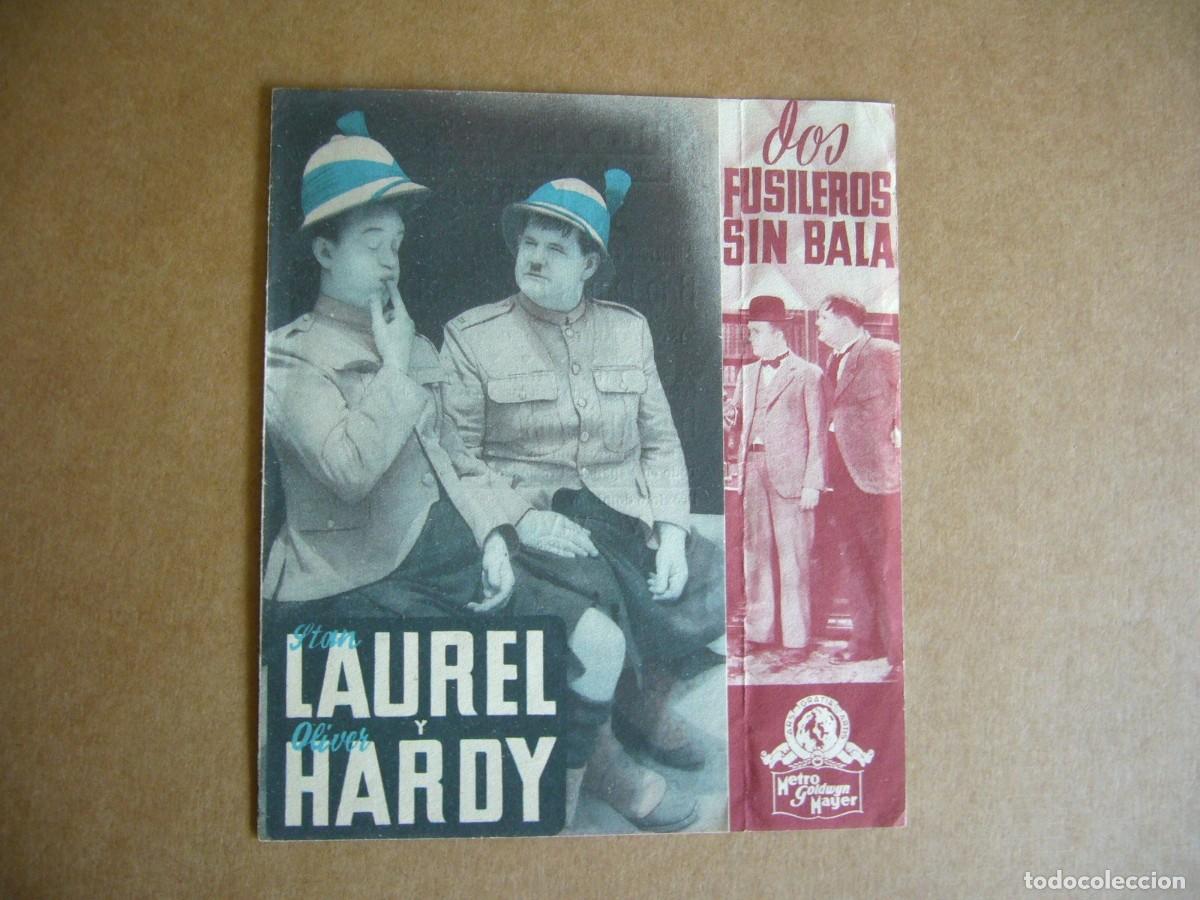 Cine: PROGRAMA de MANO 1936 DOS FUSILEROS SIN BALA Programa Doble - Foto 1
