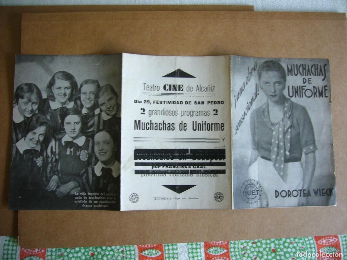 Cine: PROGRAMA de MANO 1931 MUCHACHAS DE UNIFORME - Foto 3