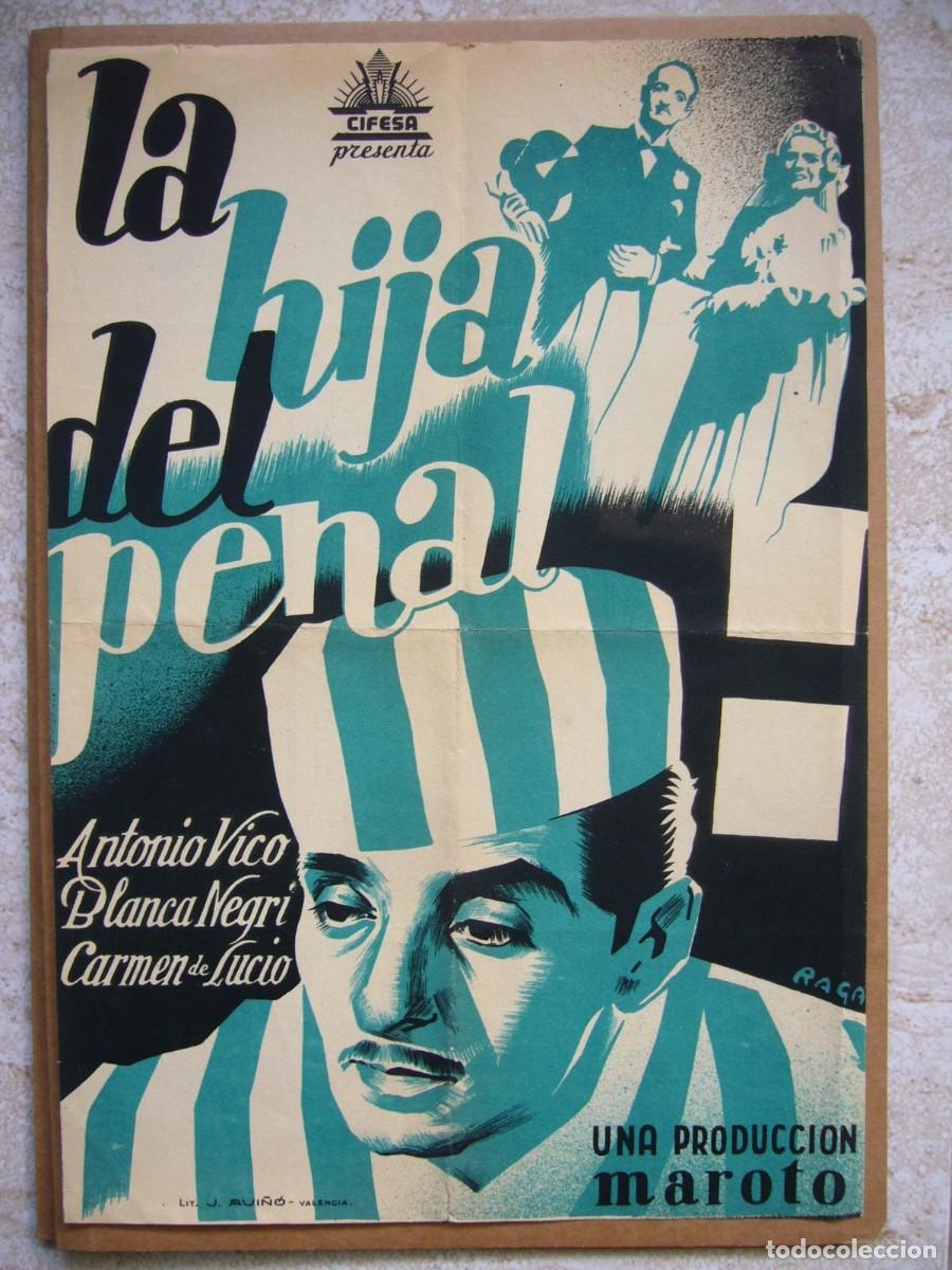 Cine: PROGRAMA de MANO 1936 LA HIJA DEL PENAL Programa Doble